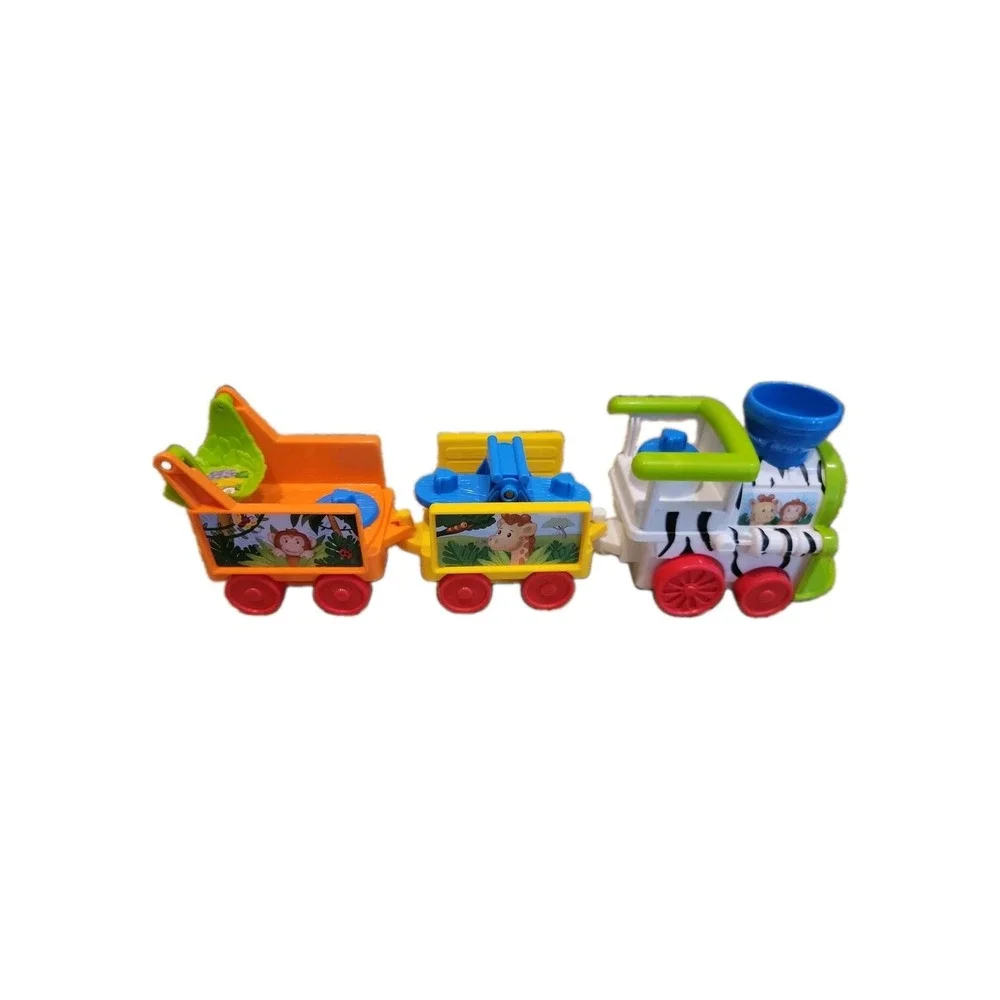 Fisher-Price Little People Musical Zoo Train 2001/2002 3 Carts Tested Works